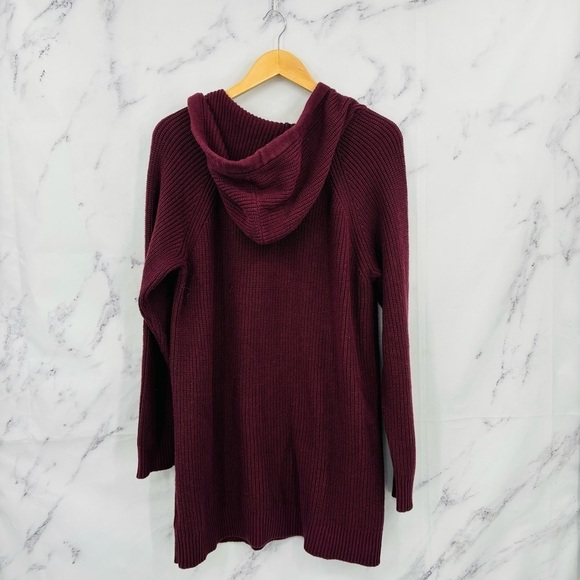 Torrid Pullover Hooded Sweater - Eggplant - Picture 5 of 6